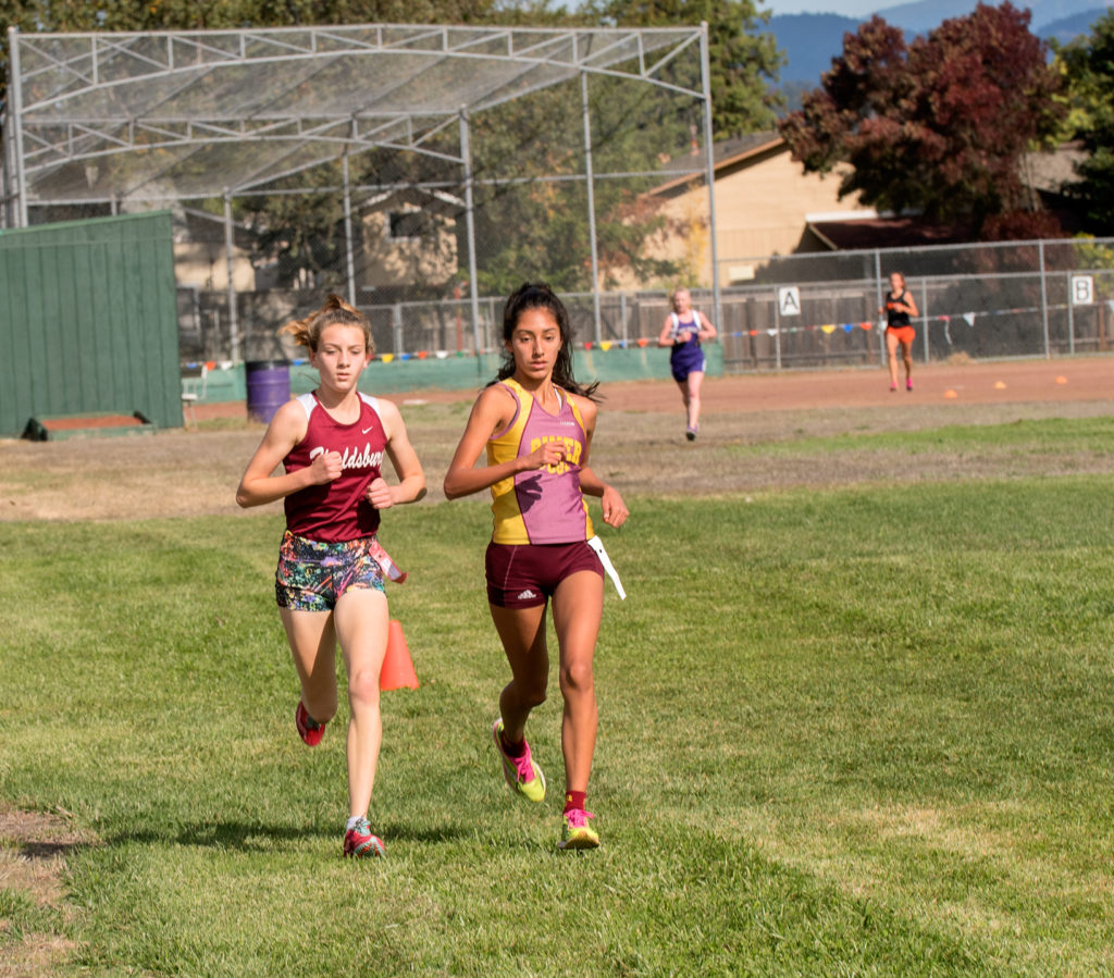 Athlete prepares for pole vault on a track with others watching.