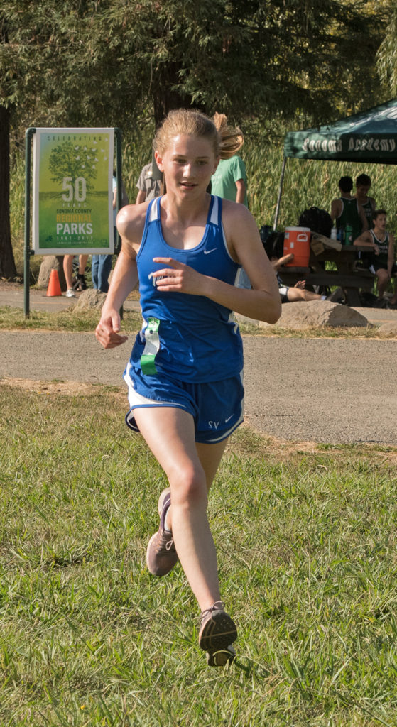 Athlete prepares for pole vault on a track with others watching.